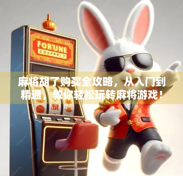 麻将胡了购买全攻略，从入门到精通，教你轻松玩转麻将游戏！