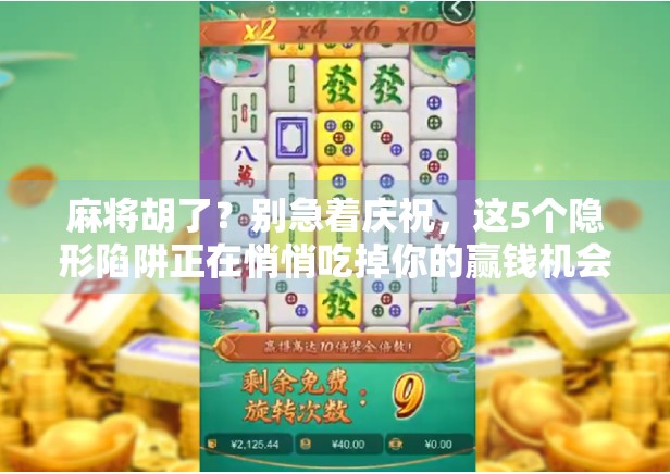麻将胡了？别急着庆祝，这5个隐形陷阱正在悄悄吃掉你的赢钱机会！