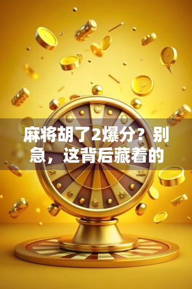麻将胡了2爆分?别急,这背后藏着的不只是运气,还有你没看懂的局 麻将胡了2爆分?别急,这背后藏着的不只是运气,还有你没看懂的局